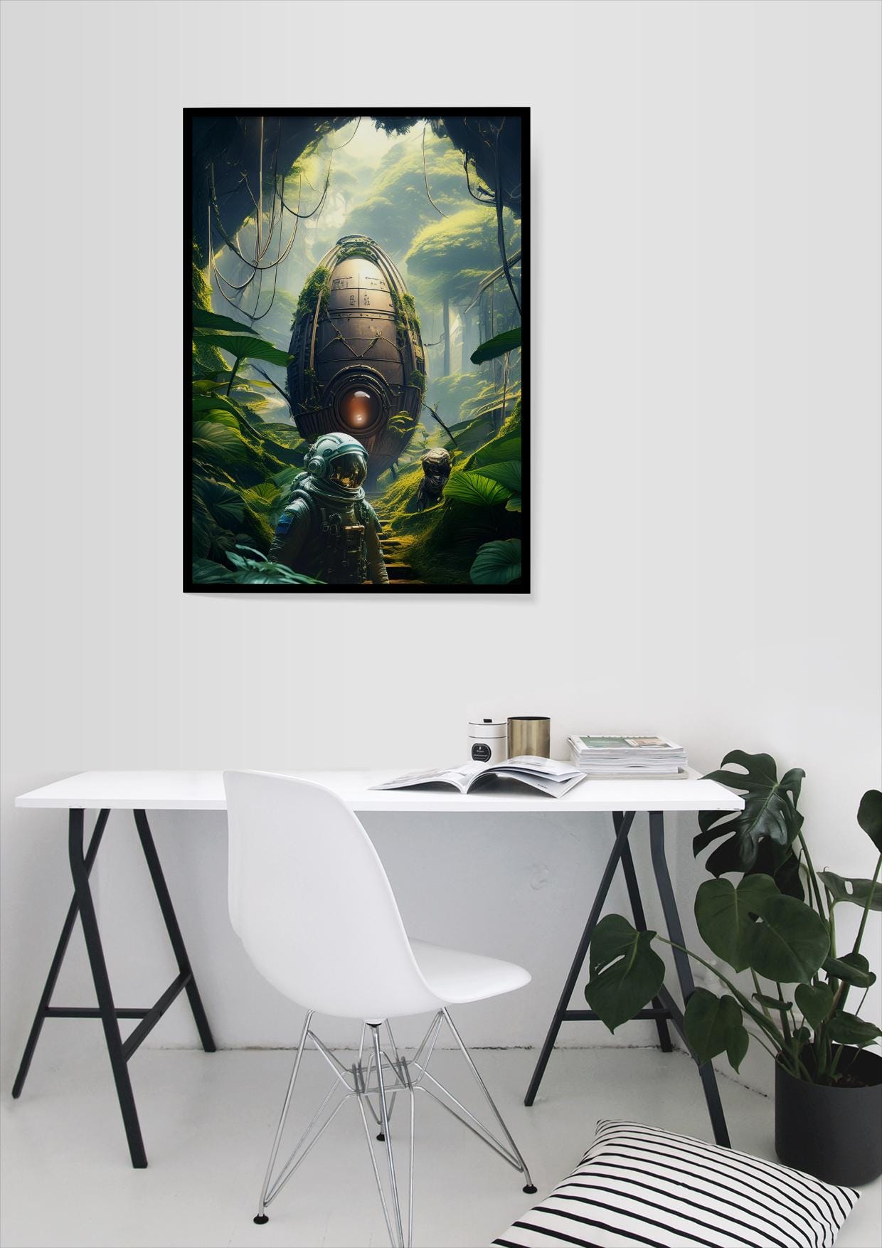 Extra Terrestrial 2, Design, Poster, Kunst, Druck, Wanddekor, Illustration, Interieur, Wandkunst, Kunstdruck, Büro, Zuhause, exklusiv, modern, Nr. 129