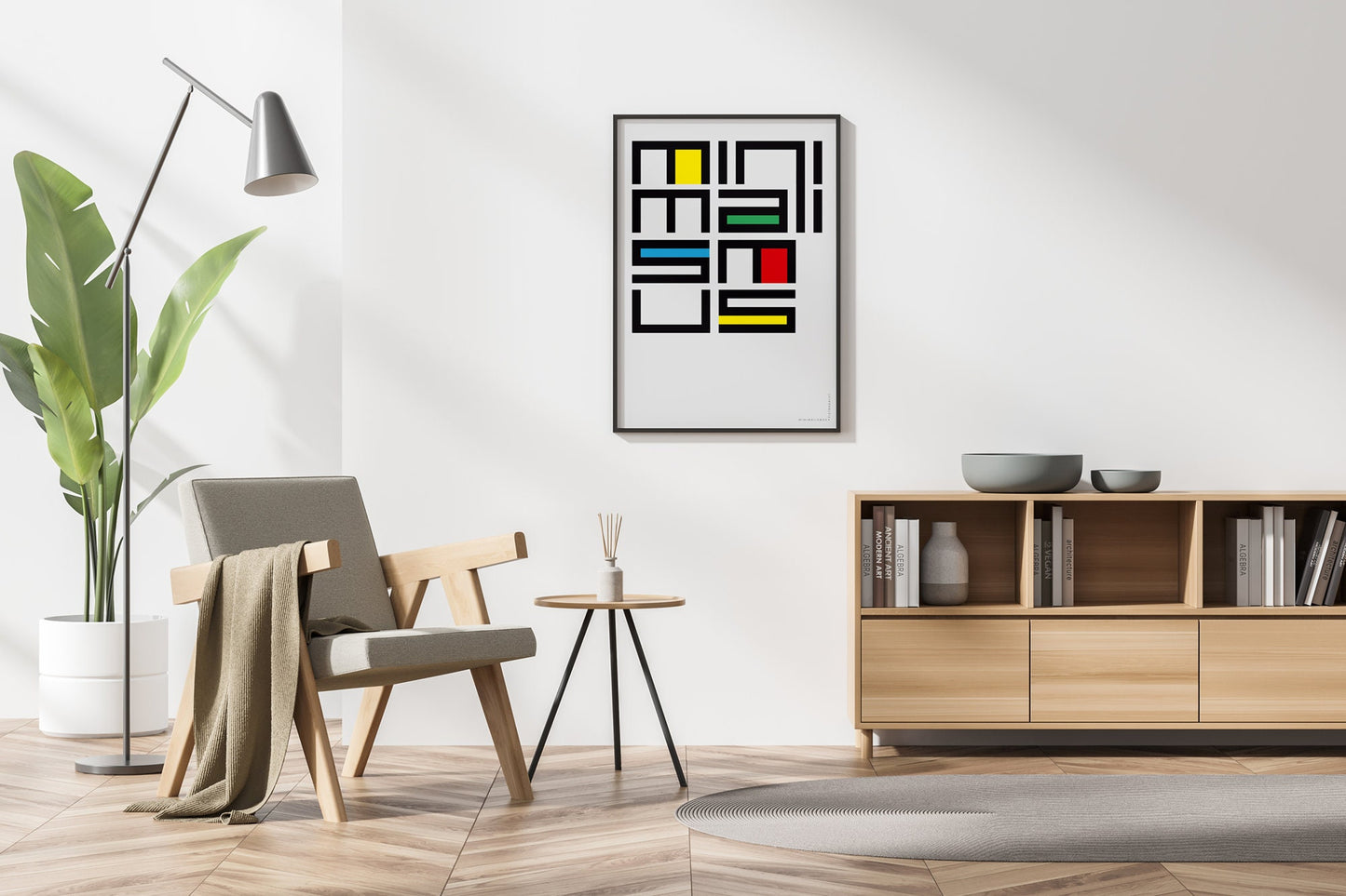 Minimalismus PB Farbe, Design, Poster, Kunst, Druck, Wanddekoration, minimalistisch, Grafik, Interieur, Wandkunst, Kunstdruck, Büro, exklusiv, modern