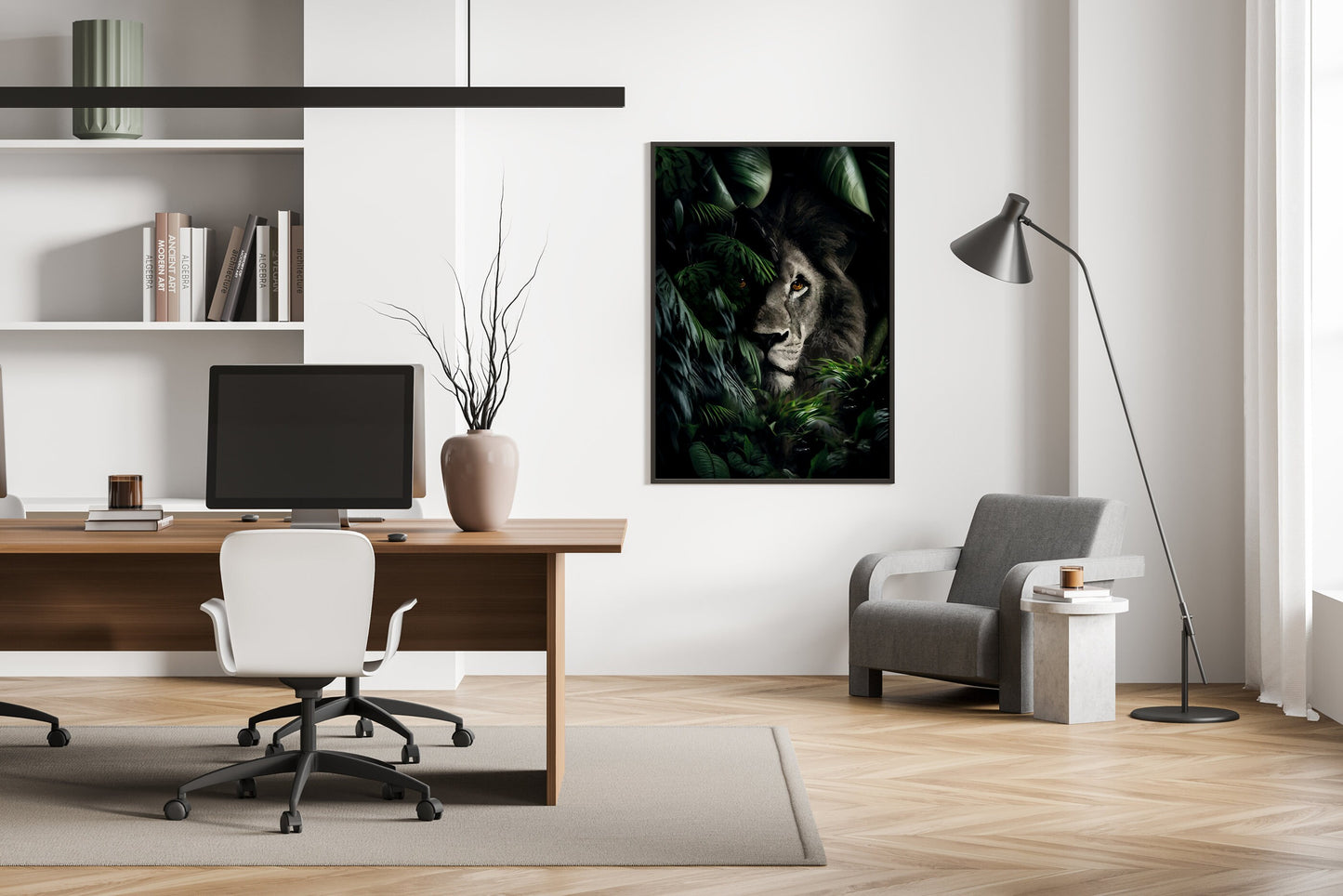 Dschungel, Design, Poster, Kunst, Druck, Wanddekor, minimalistisch, Grafik, Interior, Wandkunst, Kunstdruck, Büro, Zuhause, exklusiv, modern