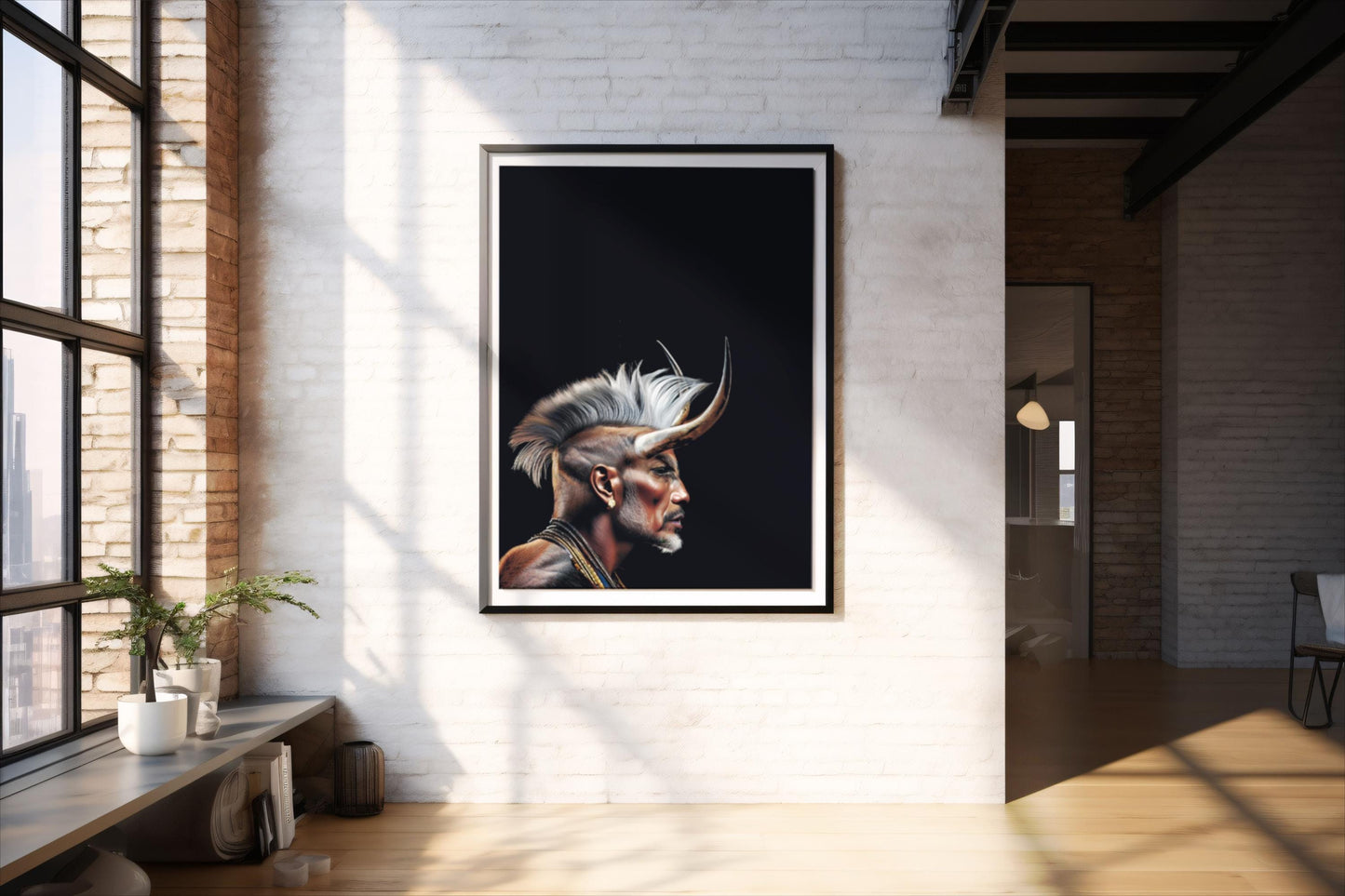 Der Minotaurus, Portrait, Poster, Kunst, Druck, Bild, Illustration, Interior, Wandkunst, Kunstdruck, minotaurus, home, exklusiv, modern