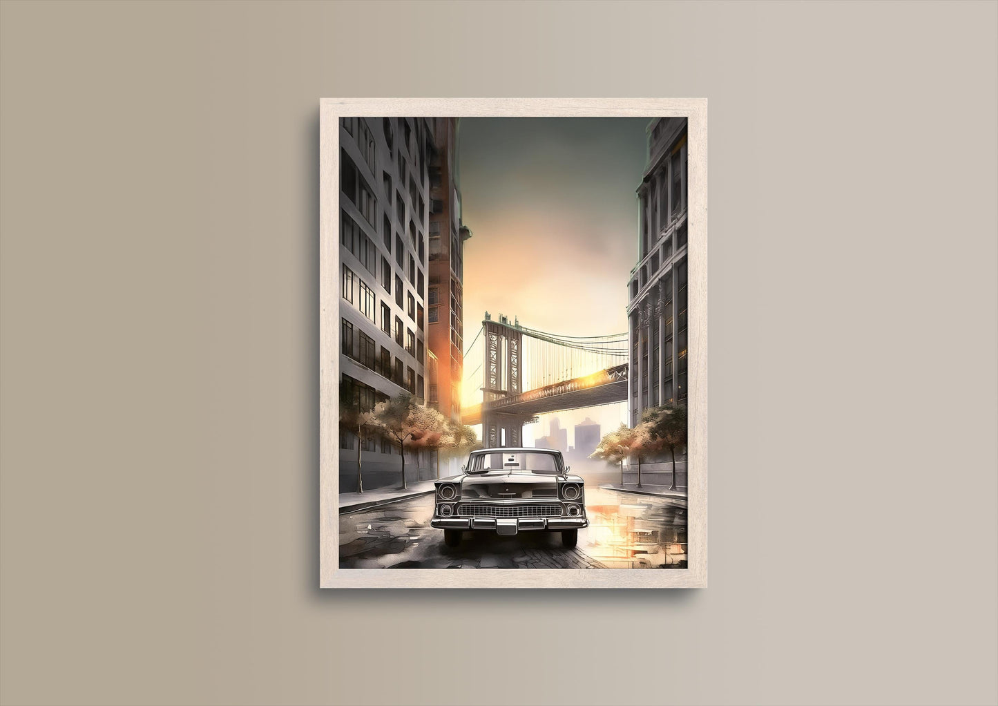 Iconic NY, Design, Poster, Kunst, Druck, Wanddekor, Illustration, Interior, Wandkunst, Kunstdruck, Büro, Zuhause, exklusiv, modern