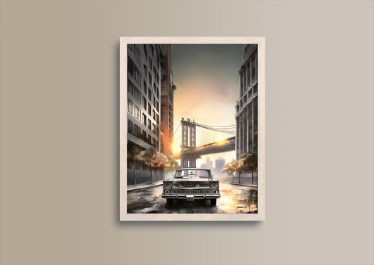 Iconic NY, Design, Poster, Kunst, Druck, Wanddekor, Illustration, Interior, Wandkunst, Kunstdruck, Büro, Zuhause, exklusiv, modern