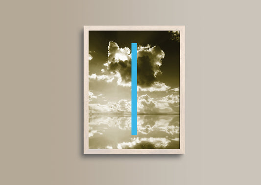Zima Blue Kunstdruck, exklusives minimalistisches Wanddekor für Zuhause und das Büro, perfektes Geschenk für Kunstliebhaber