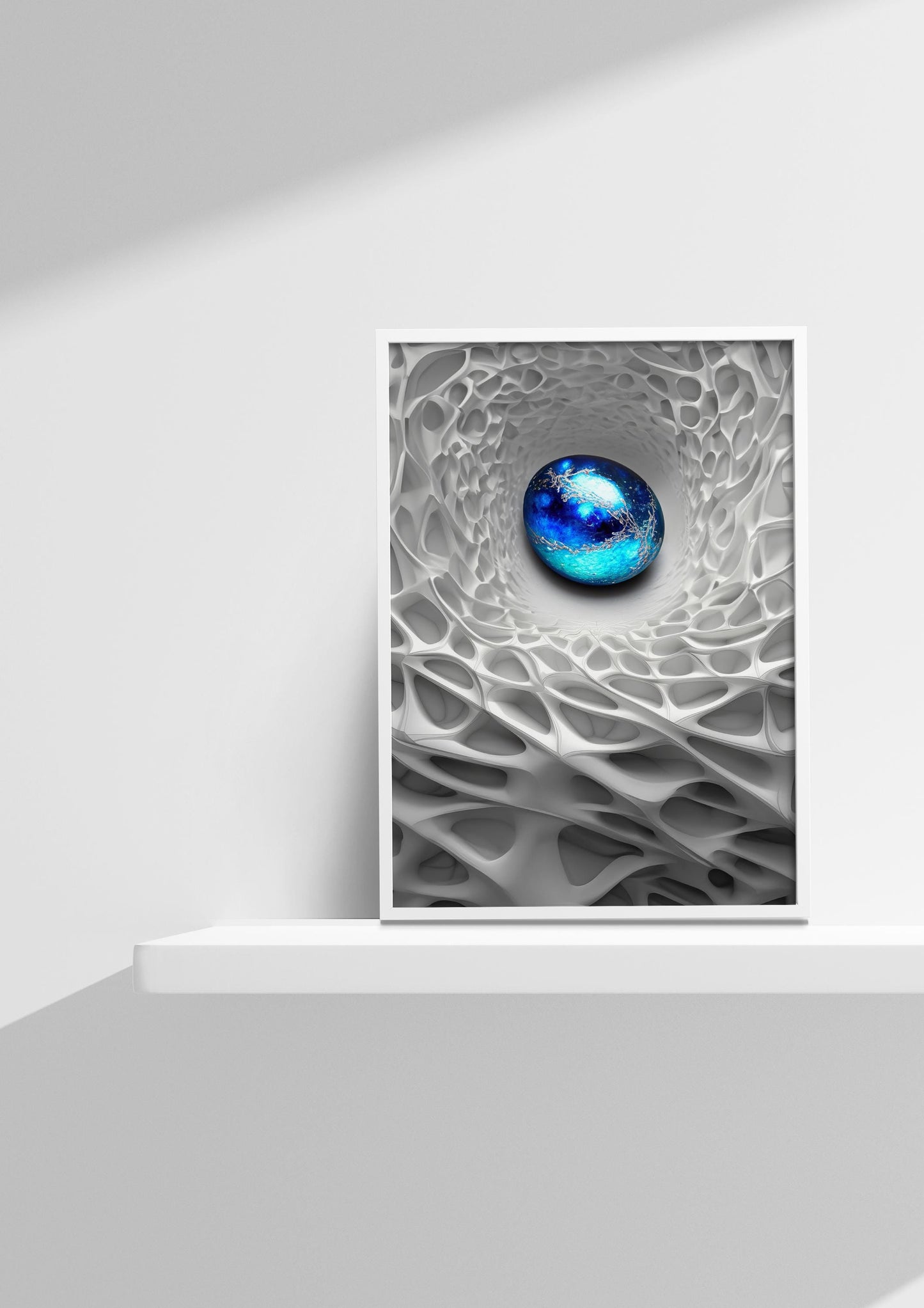 weißes Nest, Design, Poster, Kunst, Druck, Wanddekor, topographisch, Interior, Wandkunst, Kunstdruck, Büro, Zuhause, exklusiv, modern