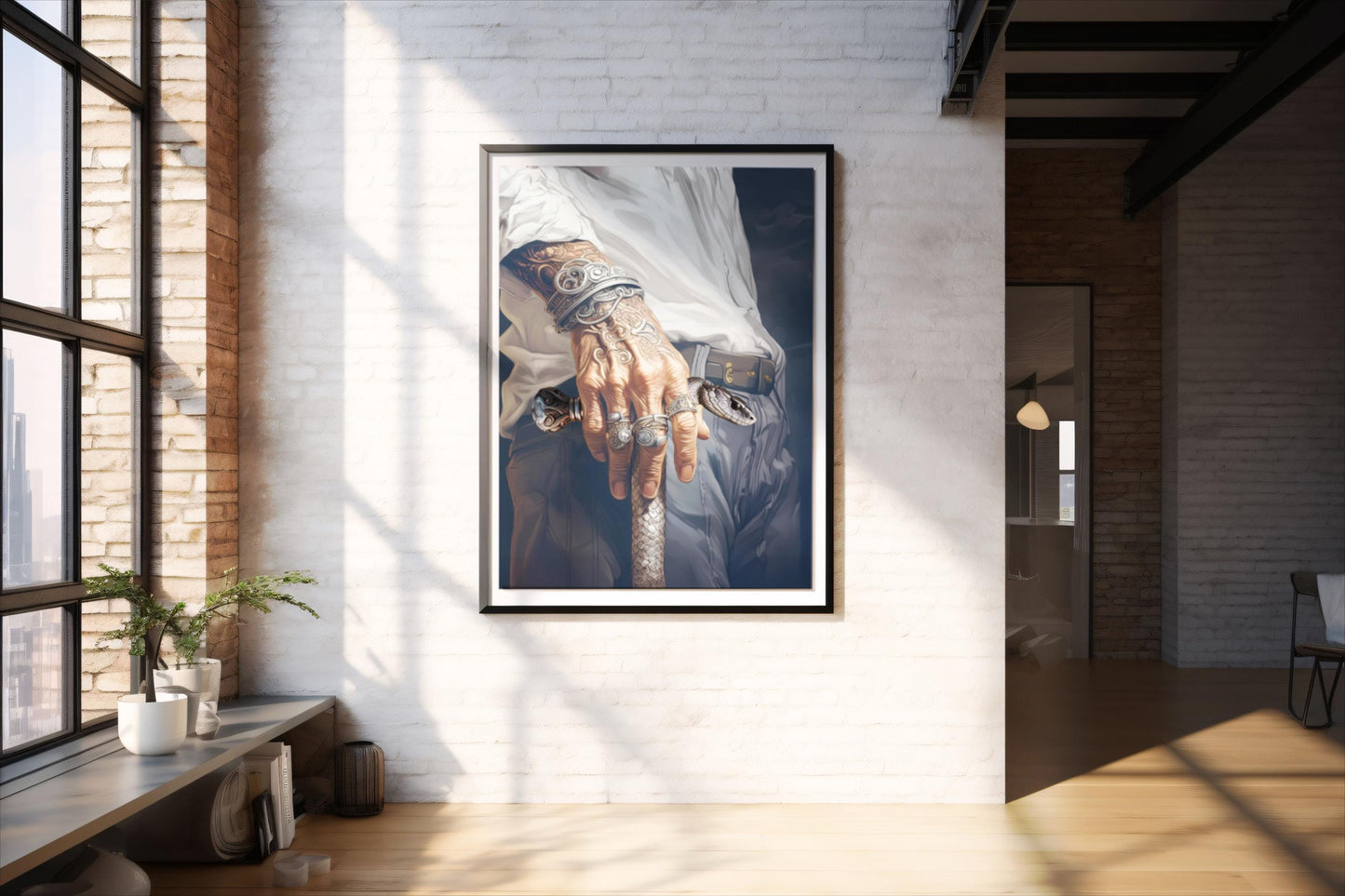 Il Padrino, Design, Poster, Kunst, Druck, Wanddekor, Illustration, Interieur, Wandkunst, Kunstdruck, Büro, Zuhause, exklusiv, modern