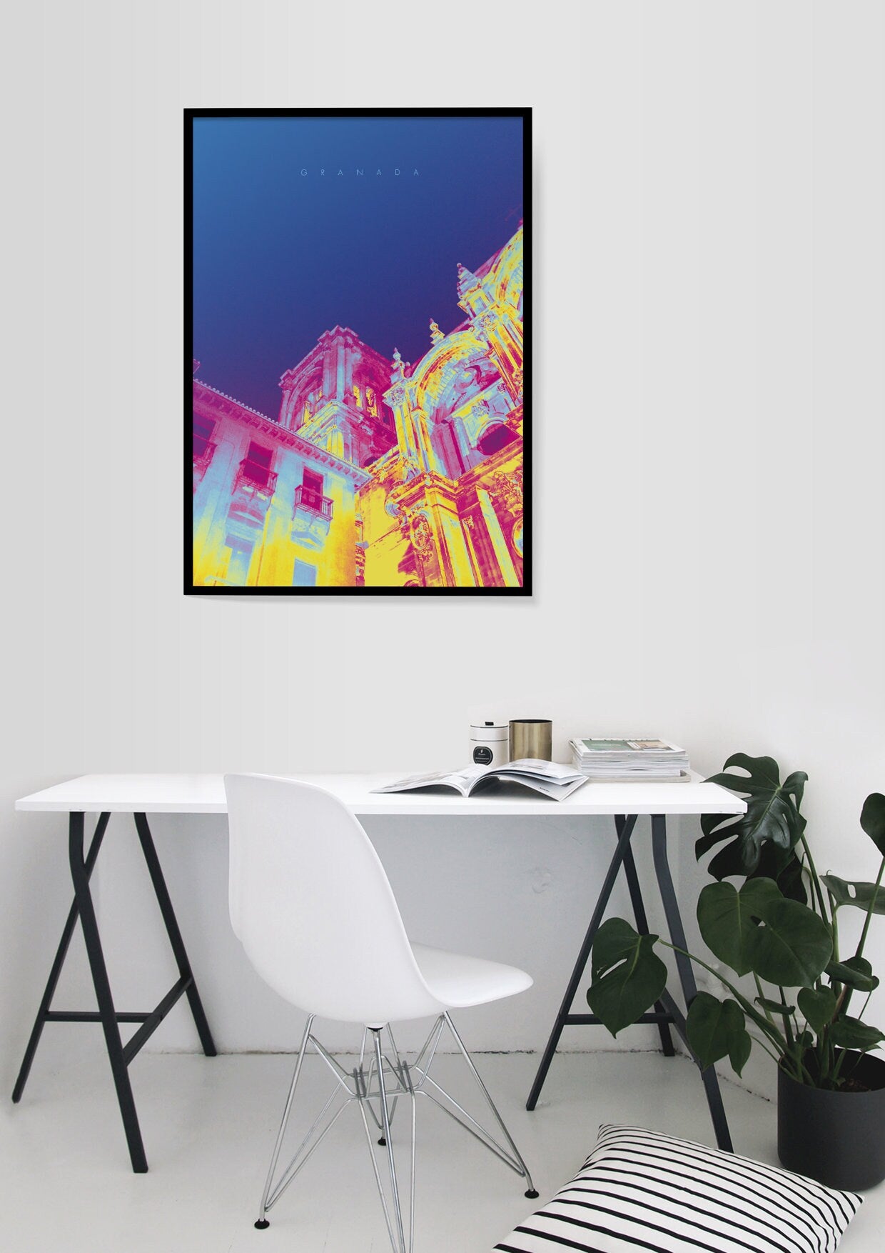 Granada, Bild, Poster, Kunst, Druck, Wanddekoration, minimalistisch, Foto, Interieur, Wandkunst, Kunstdruck, Büro, Zuhause, exklusiv, modern
