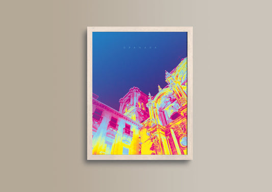 Granada, Bild, Poster, Kunst, Druck, Wanddekoration, minimalistisch, Foto, Interieur, Wandkunst, Kunstdruck, Büro, Zuhause, exklusiv, modern