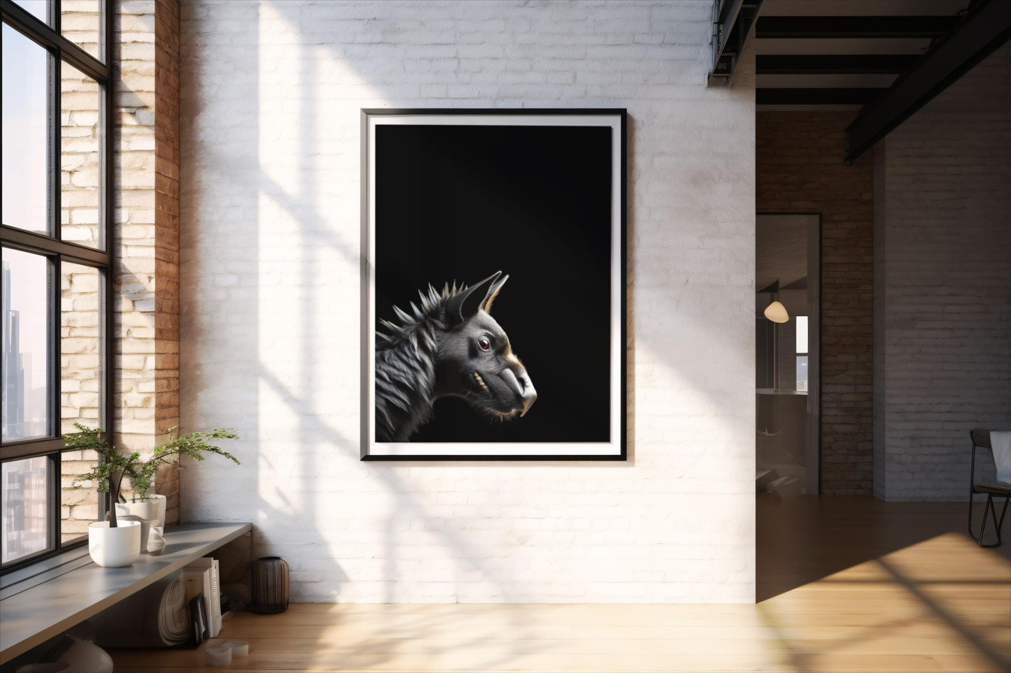 Bestienhund, Portrait, Poster, Kunst, Druck, Bild, Illustration, Interieur, Wandkunst, Kunstdruck, Tier, home, exclusiv, modern