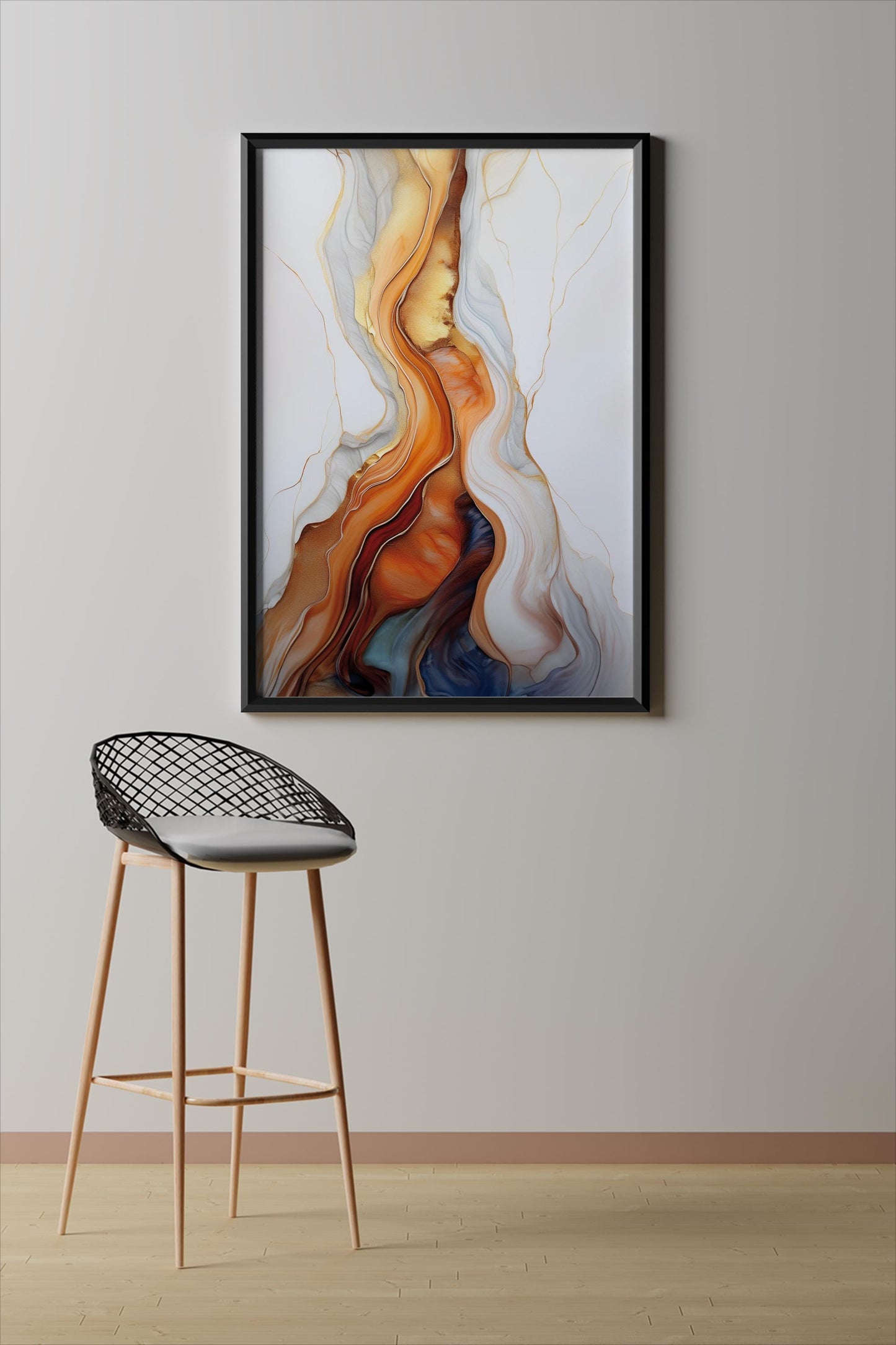 Goldbachadern, Design, Poster, Kunst, Druck, Wanddekor, topographisch, Interior, Wandkunst, Kunstdruck, Büro, Zuhause, exklusiv, modern