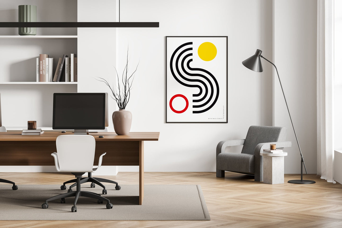 Balance R&y, Design, Poster, Kunst, Druck, Wanddekoration, minimalistisch, Grafik, Inneneinrichtung, Wandkunst, Kunstdruck, Büro, Zuhause, exklusiv, modern