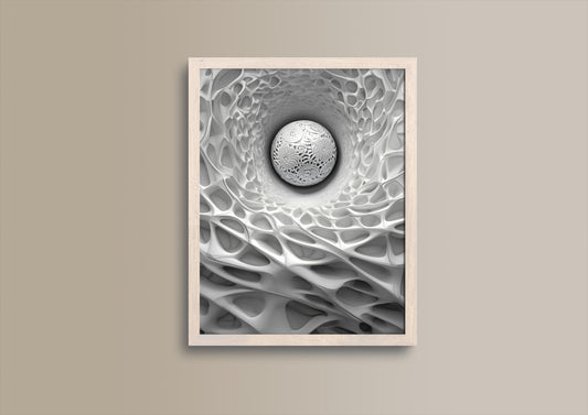 weißer Garten, Design, Poster, Kunst, Druck, Wanddekor, topographisch, Interior, Wandkunst, Kunstdruck, Büro, Zuhause, exklusiv, modern