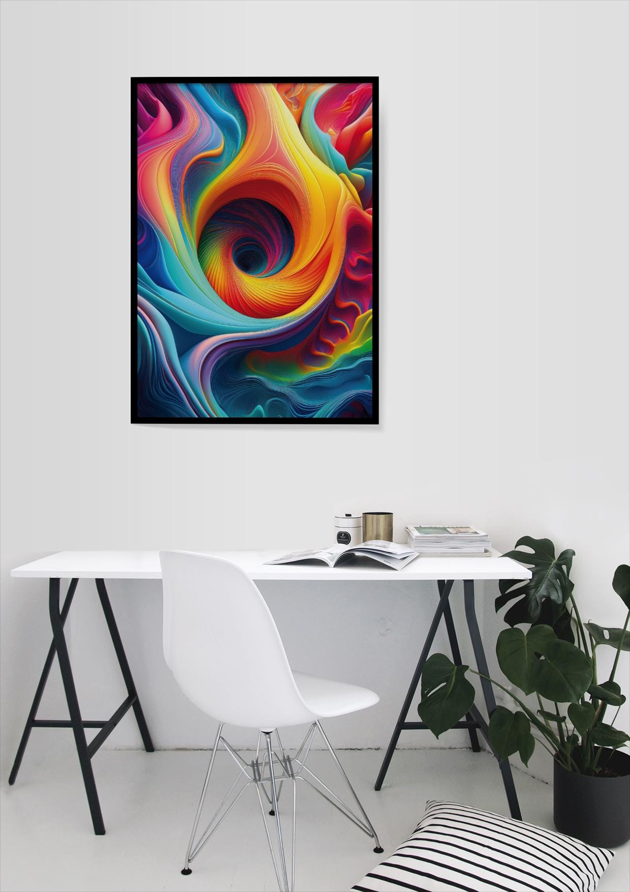 Farbturbulenzen, Design, Poster, Kunst, Druck, Wand-Dekor, Illustration, Interieur, Wandkunst, Kunstdruck, Büro, Zuhause, exklusiv, modern