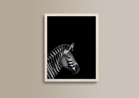 Zebra, Portrait, Poster, Kunst, Druck, Bild, Illustration, Interieur, Wandkunst, Kunstdruck, Safari, home, exklusiv, modern