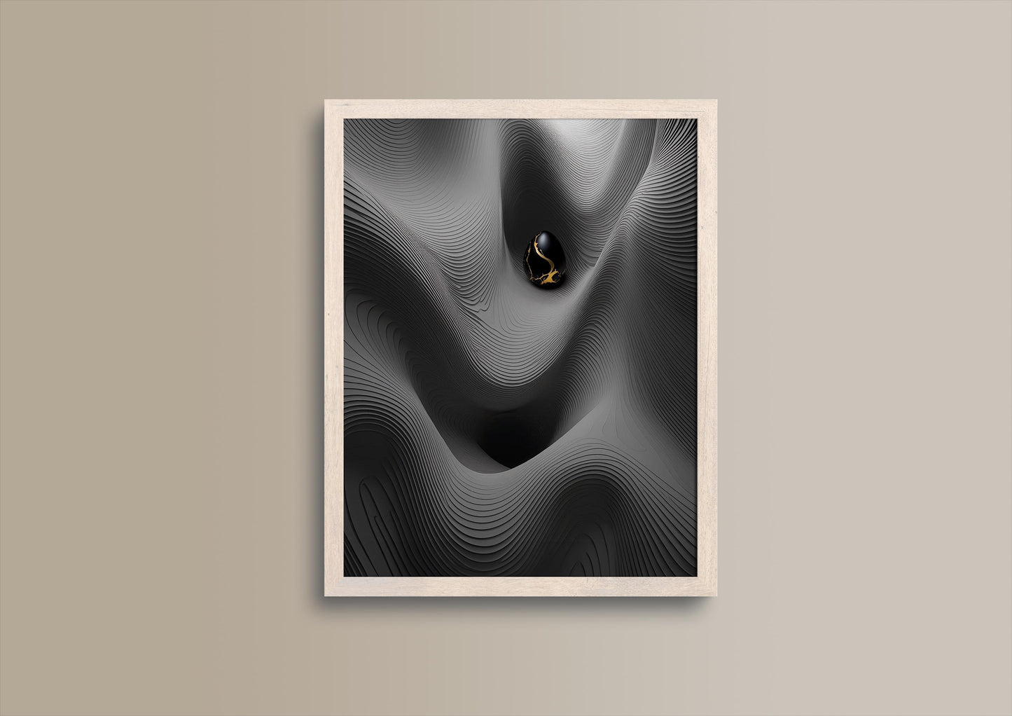 schwarzes Ei, Design, Poster, Kunst, Druck, Wanddekor, topographisch, Interior, Wandkunst, Kunstdruck, Büro, Zuhause, exklusiv, modern