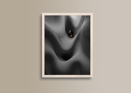 schwarzes Ei, Design, Poster, Kunst, Druck, Wanddekor, topographisch, Interior, Wandkunst, Kunstdruck, Büro, Zuhause, exklusiv, modern