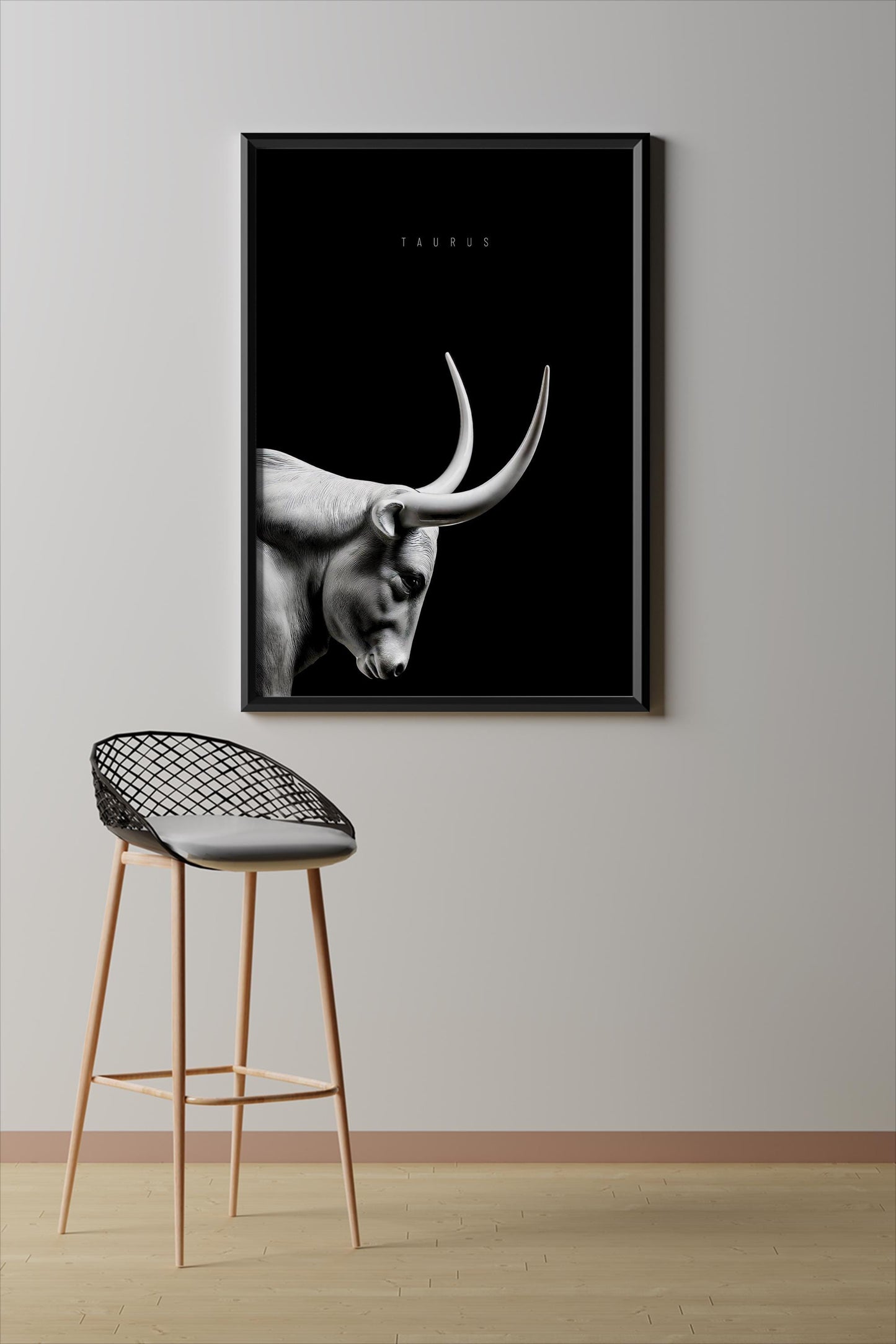 Taurus, Poster, Sternzeichen, Kunst, Druck, Stier, Illustration, Interieur, Wandkunst, Kunstdruck, Sternzeichen, home, exclusiv, modern