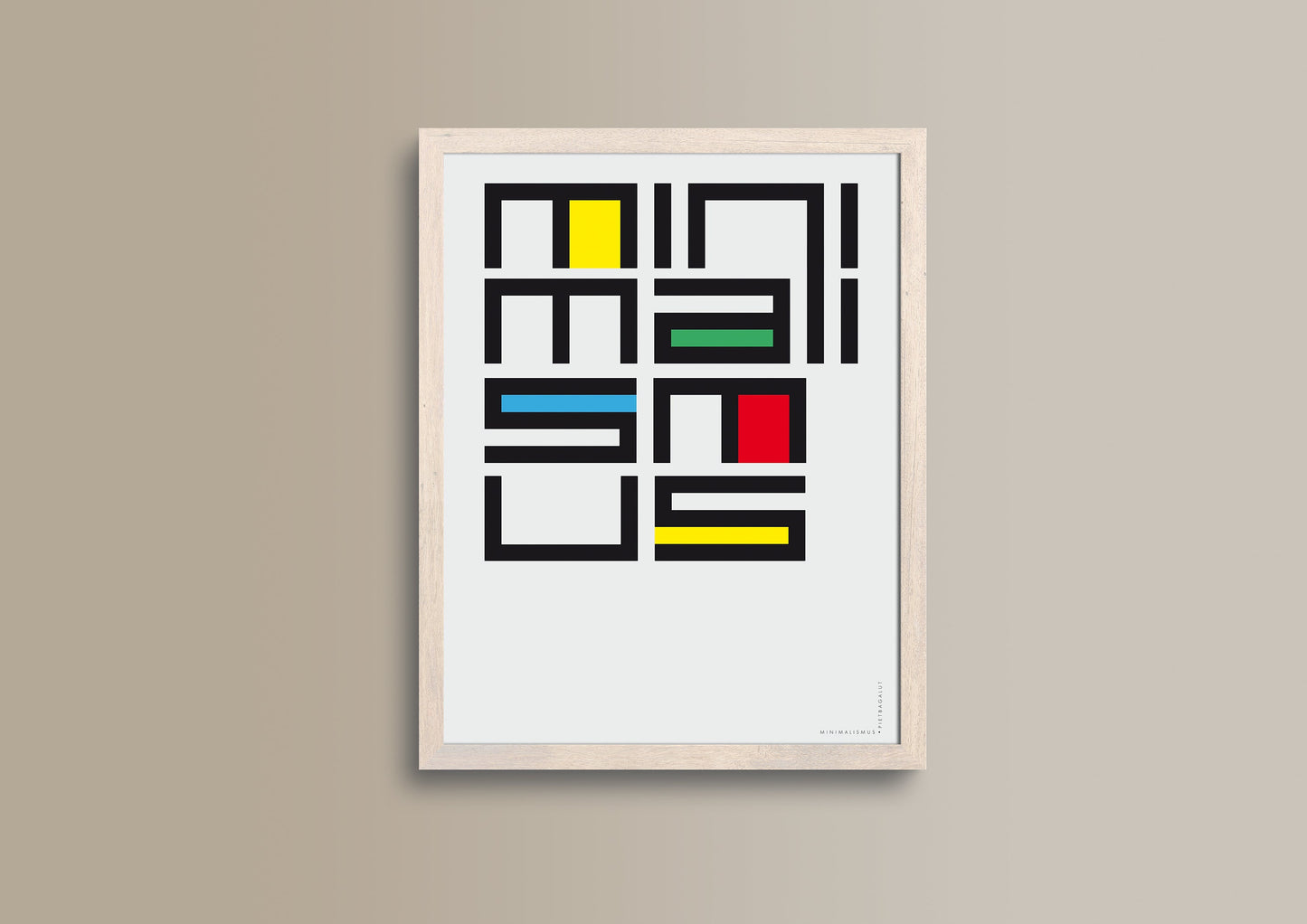 Minimalismus PB Farbe, Design, Poster, Kunst, Druck, Wanddekoration, minimalistisch, Grafik, Interieur, Wandkunst, Kunstdruck, Büro, exklusiv, modern