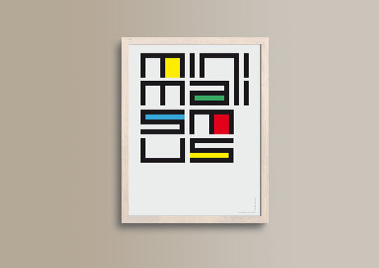 Minimalismus PB Farbe, Design, Poster, Kunst, Druck, Wanddekoration, minimalistisch, Grafik, Interieur, Wandkunst, Kunstdruck, Büro, exklusiv, modern
