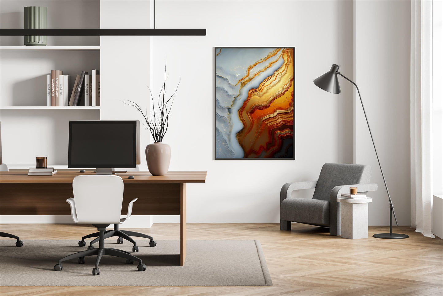 Eis und Gold, Design, Poster, Kunst, Druck, Wanddekor, topographisch, Interieur, Wandkunst, Kunstdruck, Büro, Zuhause, exklusiv, modern