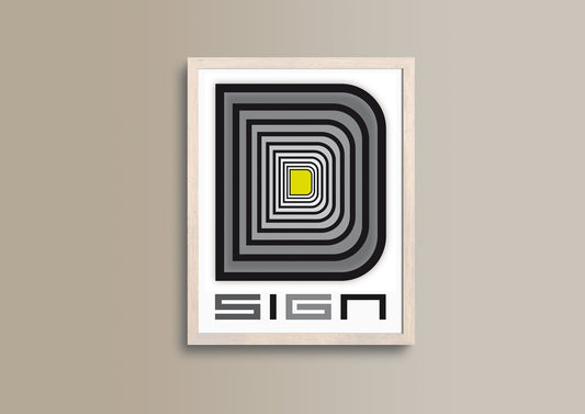 DSign 2, Design, Poster, Kunst, Druck, Wanddekoration, minimalistisch, grafisch, Inneneinrichtung, Wandkunst, Kunstdruck, Büro, Zuhause, exklusiv, modern