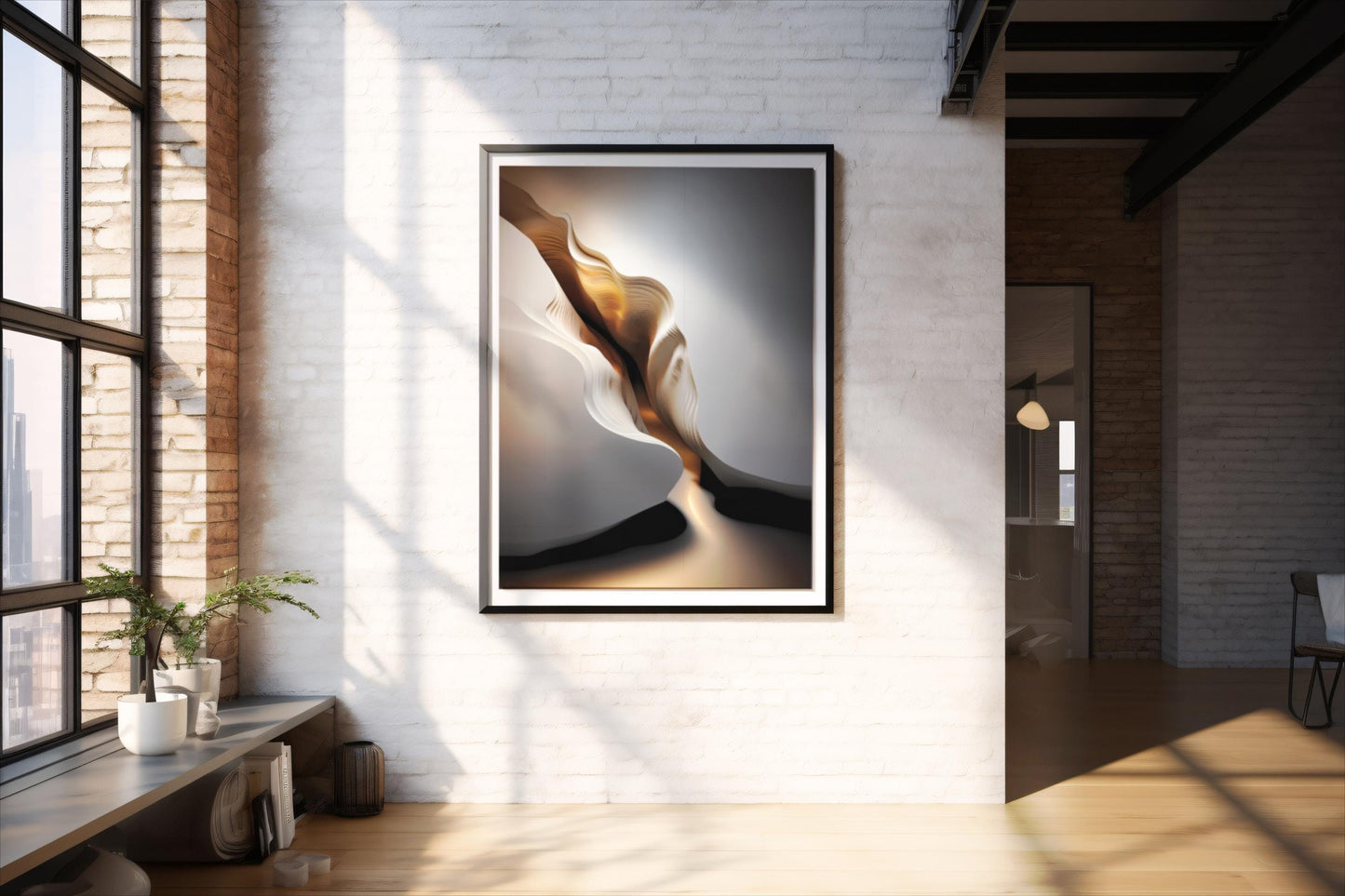 Bronze Canyon, Design, Poster, Kunst, Druck, Wanddekor, topographisch, Interieur, Wandkunst, Kunstdruck, Büro, Zuhause, exklusiv, modern, Nr. 134