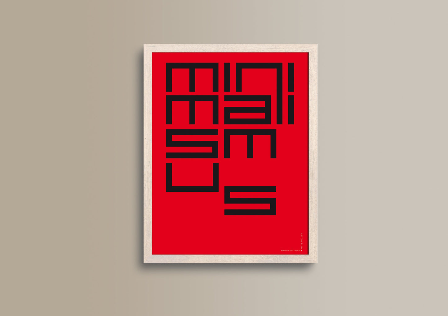 Minimalistischer PB Wand-Kunstdruck, exklusives Grafikdesign-Poster für modernes Wohn- und Bürodekor, einzigartiges Geschenk für Kunstliebhaber