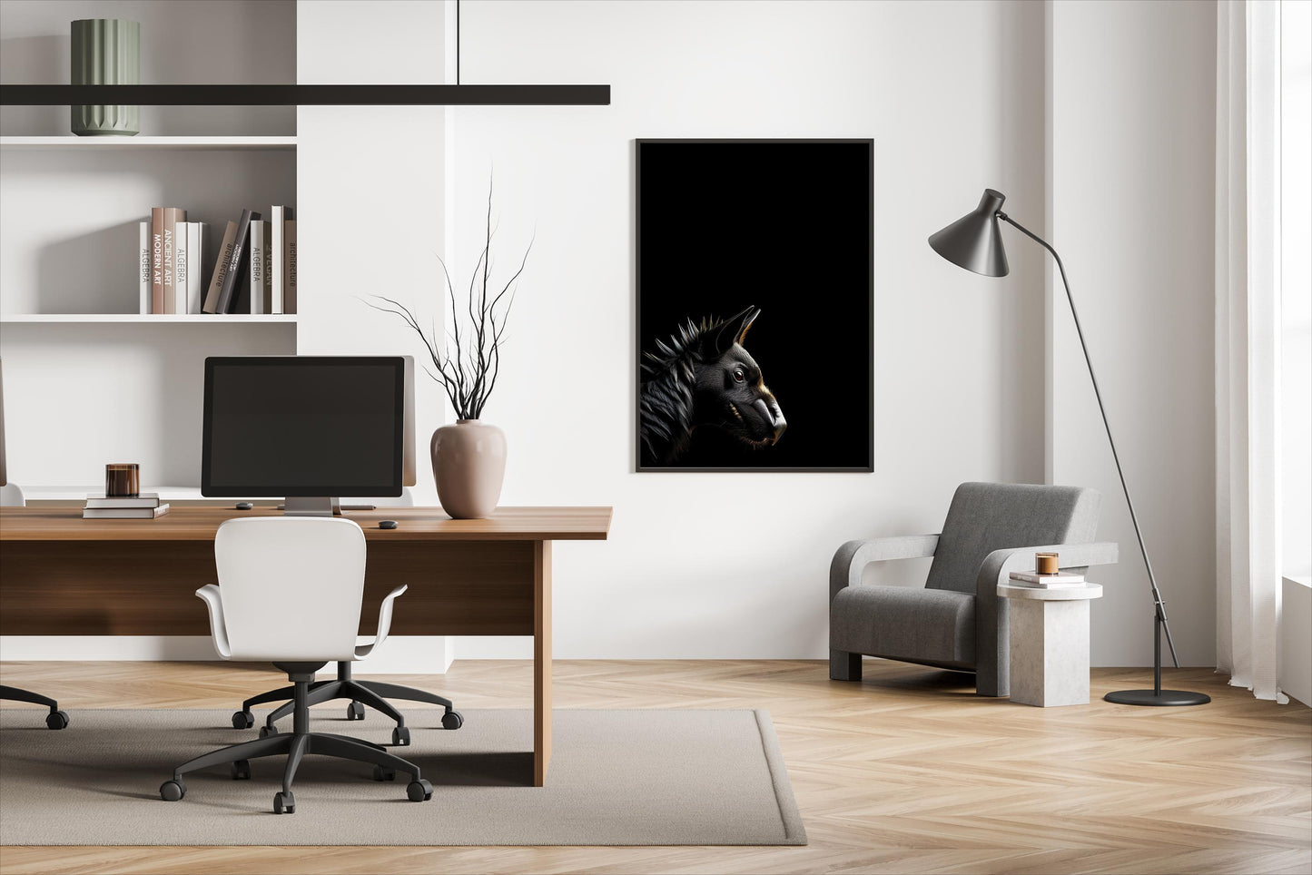 Bestienhund, Portrait, Poster, Kunst, Druck, Bild, Illustration, Interieur, Wandkunst, Kunstdruck, Tier, home, exclusiv, modern