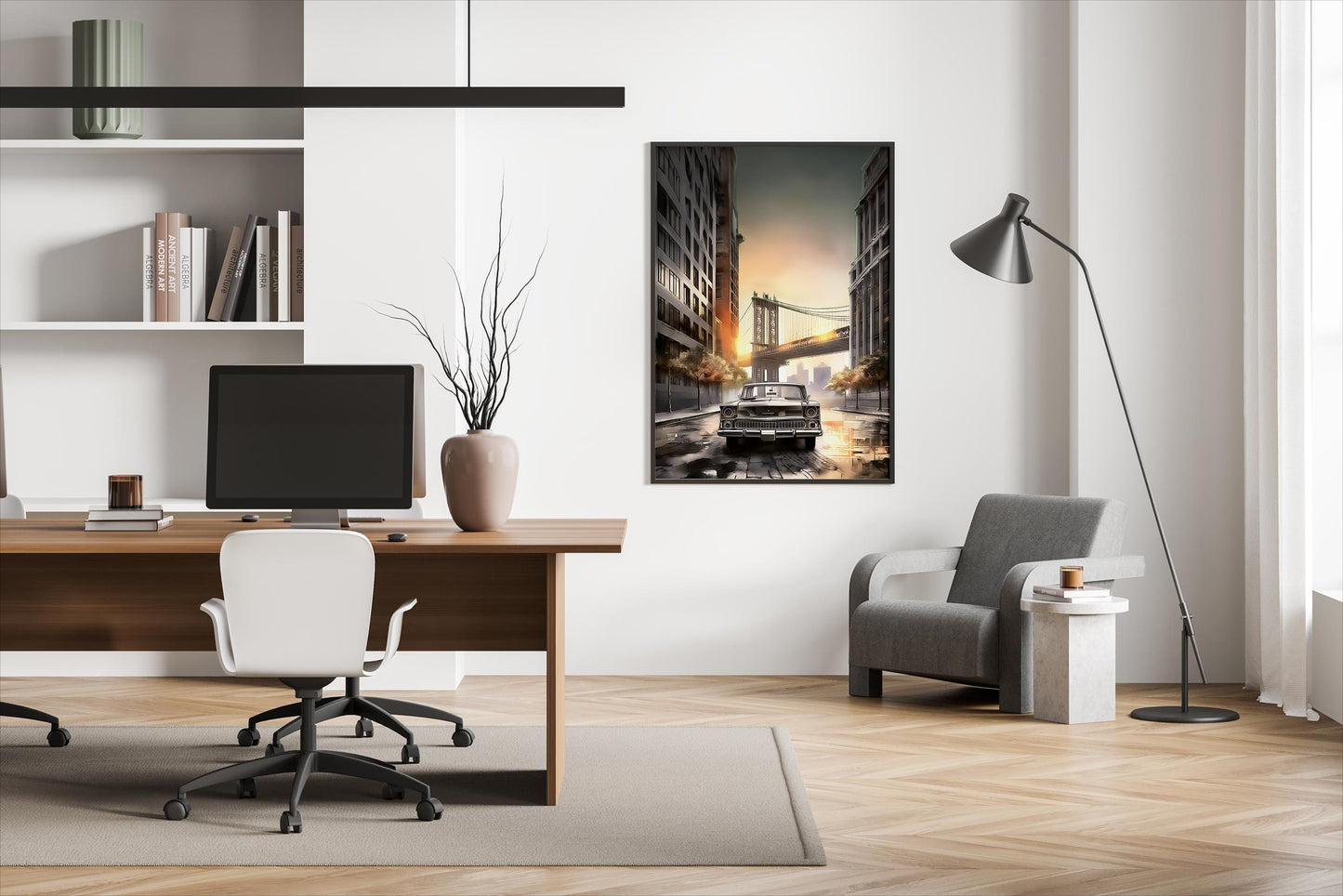Iconic NY, Design, Poster, Kunst, Druck, Wanddekor, Illustration, Interior, Wandkunst, Kunstdruck, Büro, Zuhause, exklusiv, modern