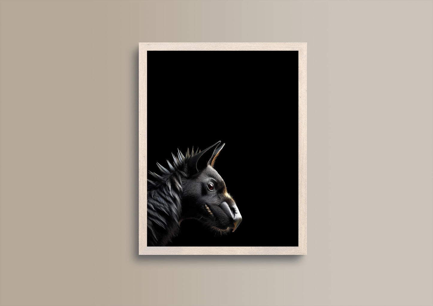 Bestienhund, Portrait, Poster, Kunst, Druck, Bild, Illustration, Interieur, Wandkunst, Kunstdruck, Tier, home, exclusiv, modern
