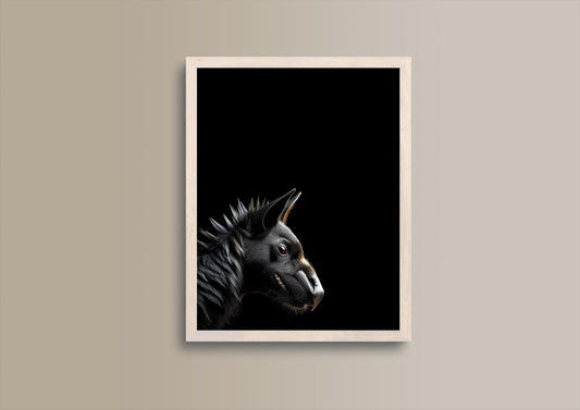 Bestienhund, Portrait, Poster, Kunst, Druck, Bild, Illustration, Interieur, Wandkunst, Kunstdruck, Tier, home, exclusiv, modern