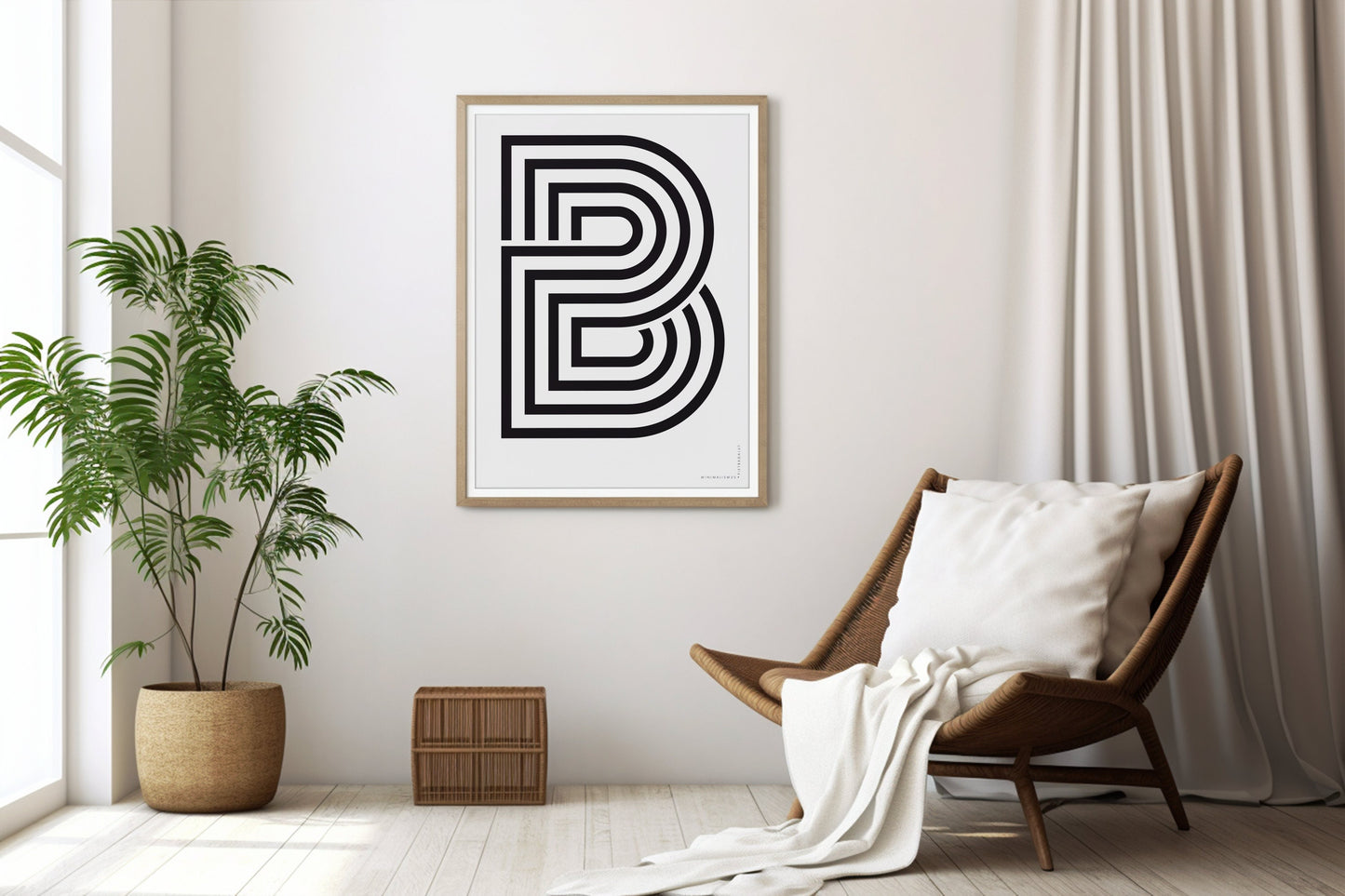 PB grnd, Design, Poster, Kunst, Druck, Wanddekor, minimalistisch, Grafik, Interior, Wandkunst, Kunstdruck, Büro, Zuhause, exklusiv, modern