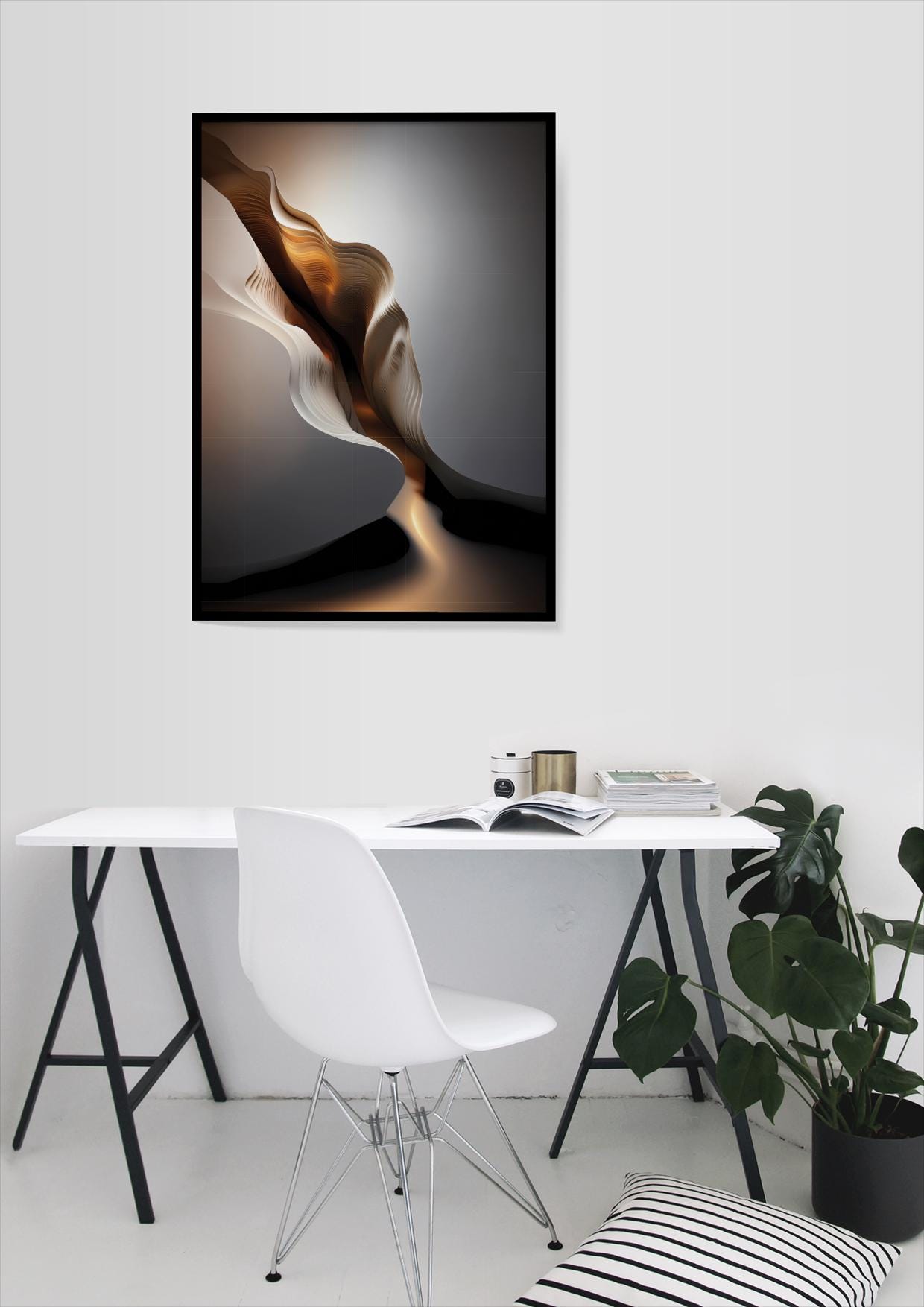 Bronze Canyon, Design, Poster, Kunst, Druck, Wanddekor, topographisch, Interieur, Wandkunst, Kunstdruck, Büro, Zuhause, exklusiv, modern, Nr. 134