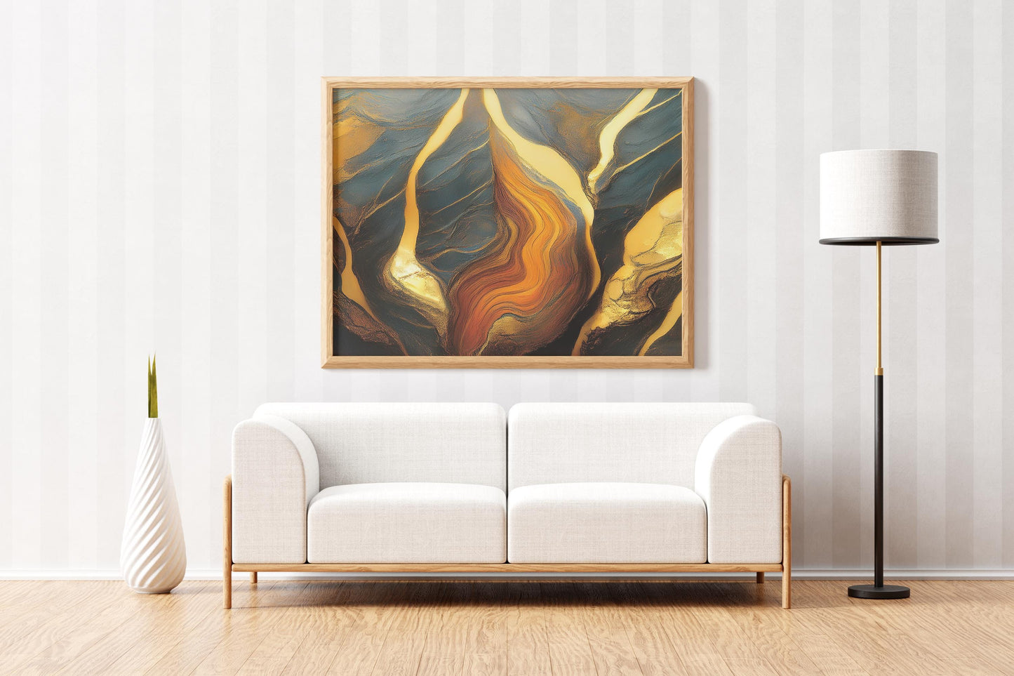 Goldgestein, Design, Poster, Kunst, Druck, Wanddekor, topographisch, Interior, Wandkunst, Kunstdruck, Büro, Zuhause, exklusiv, modern