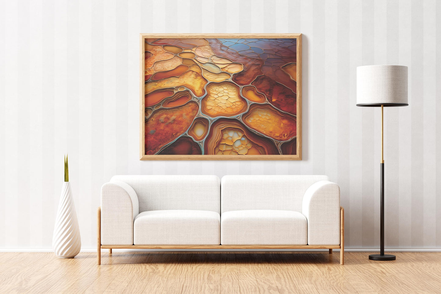 Kupferteiche Topographisches Poster, Stilvolle Wandkunst für die Innendekoration, Einzigartiges Geschenk für die moderne Wohnästhetik