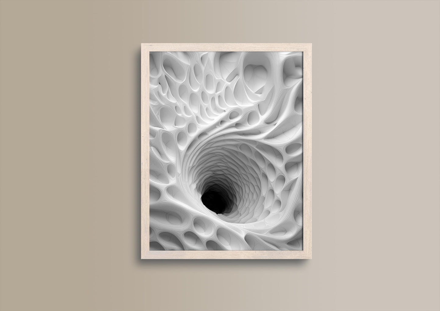 weißer Tunnel, Design, Poster, Kunst, Druck, Wanddekor, topographisch, Interieur, Wandkunst, Kunstdruck, Büro, Zuhause, exklusiv, modern