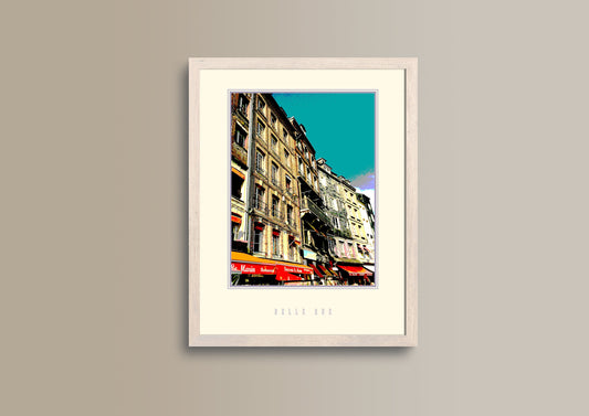 Belle Rue, Bild, Poster, Kunst, Druck, Wanddekoration, minimalistisch, Foto, Interieur, Wandkunst, Kunstdruck, Büro, Zuhause, exklusiv, modern