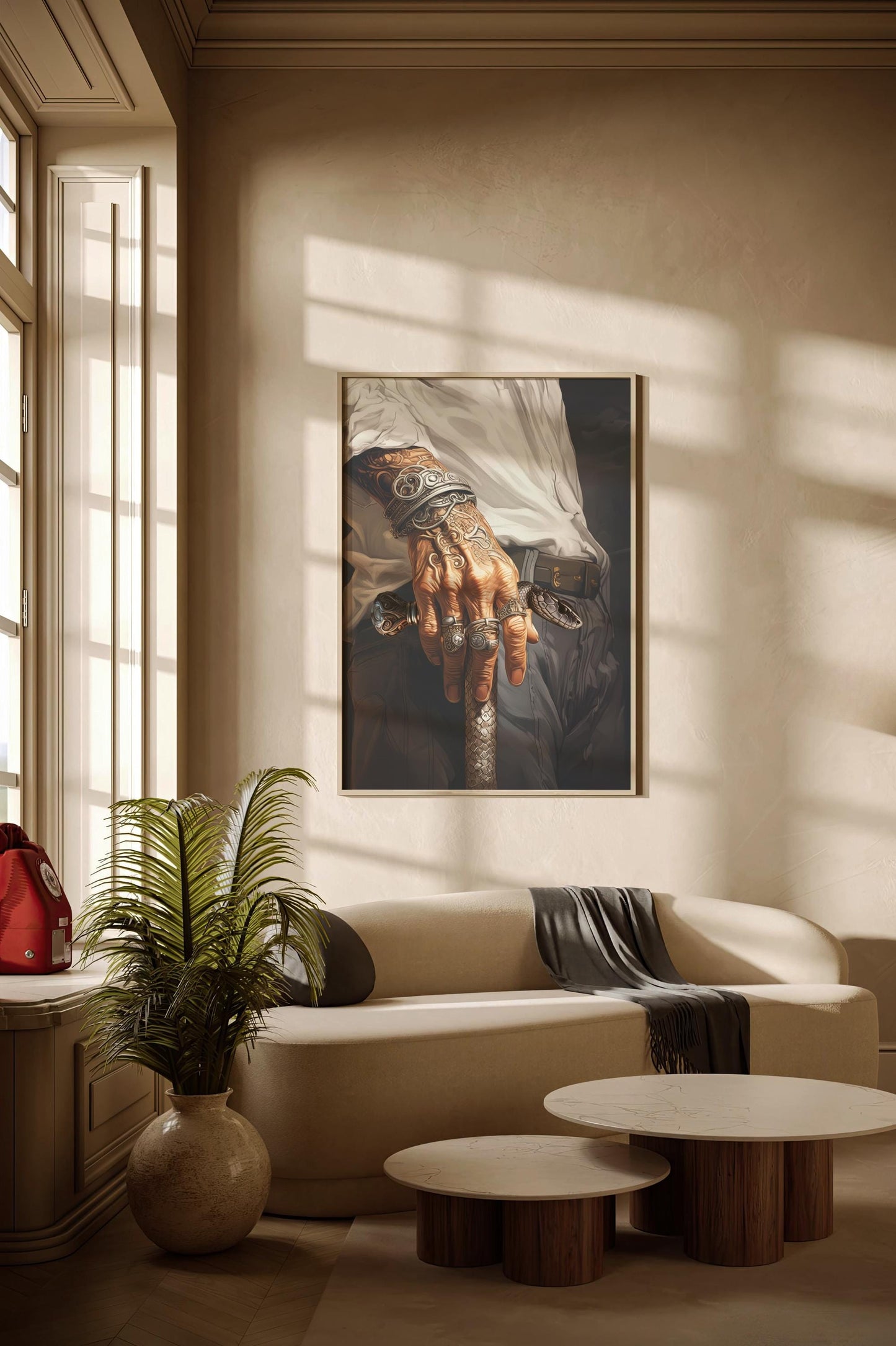 Il Padrino, Design, Poster, Kunst, Druck, Wanddekor, Illustration, Interieur, Wandkunst, Kunstdruck, Büro, Zuhause, exklusiv, modern