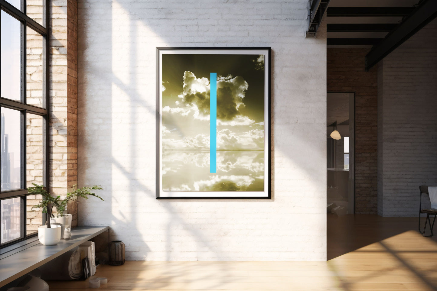 Zima Blue Kunstdruck, exklusives minimalistisches Wanddekor für Zuhause und das Büro, perfektes Geschenk für Kunstliebhaber