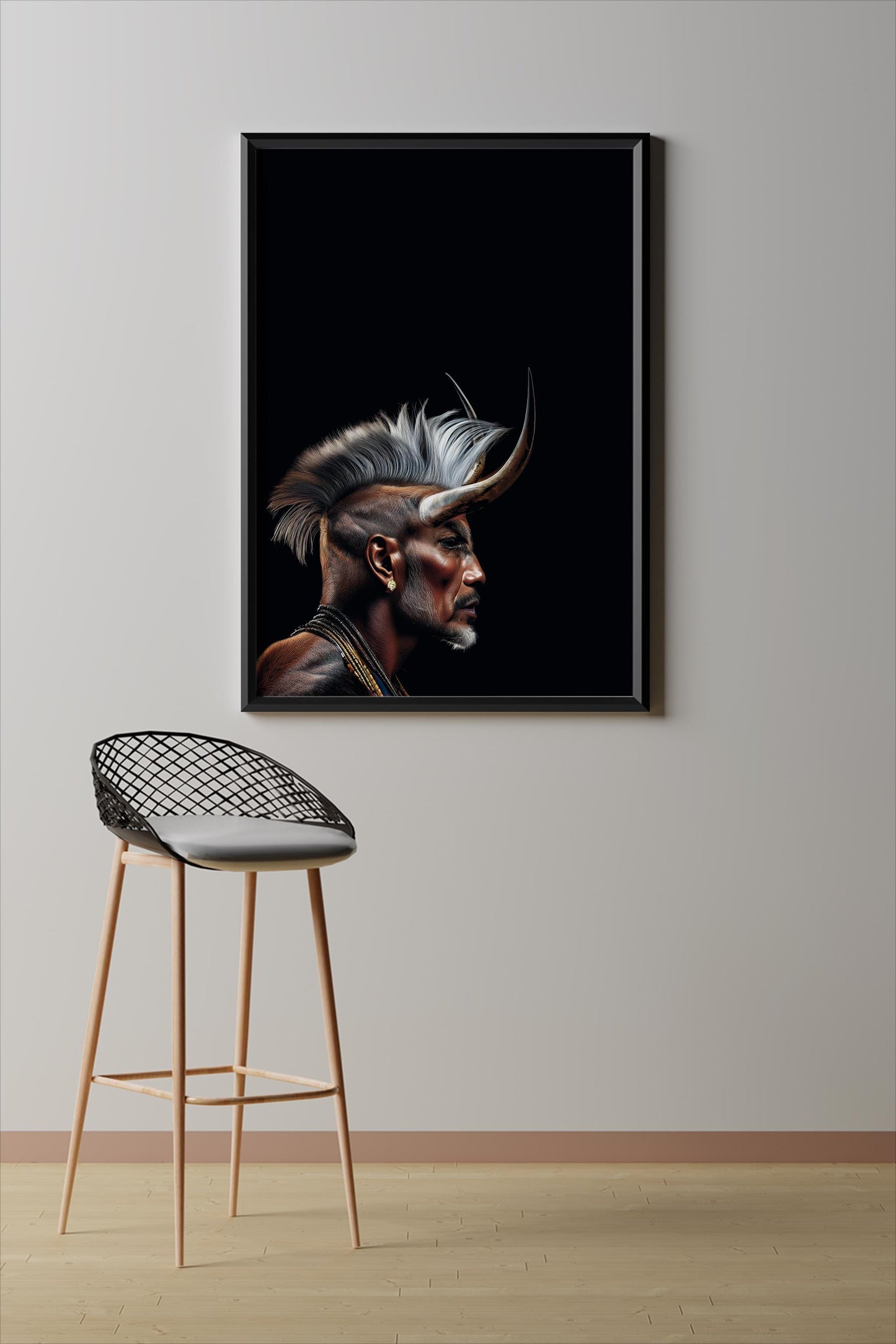 Der Minotaurus, Portrait, Poster, Kunst, Druck, Bild, Illustration, Interior, Wandkunst, Kunstdruck, minotaurus, home, exklusiv, modern