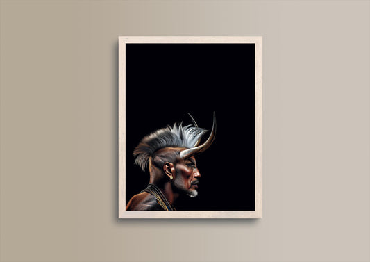 Der Minotaurus, Portrait, Poster, Kunst, Druck, Bild, Illustration, Interior, Wandkunst, Kunstdruck, minotaurus, home, exklusiv, modern