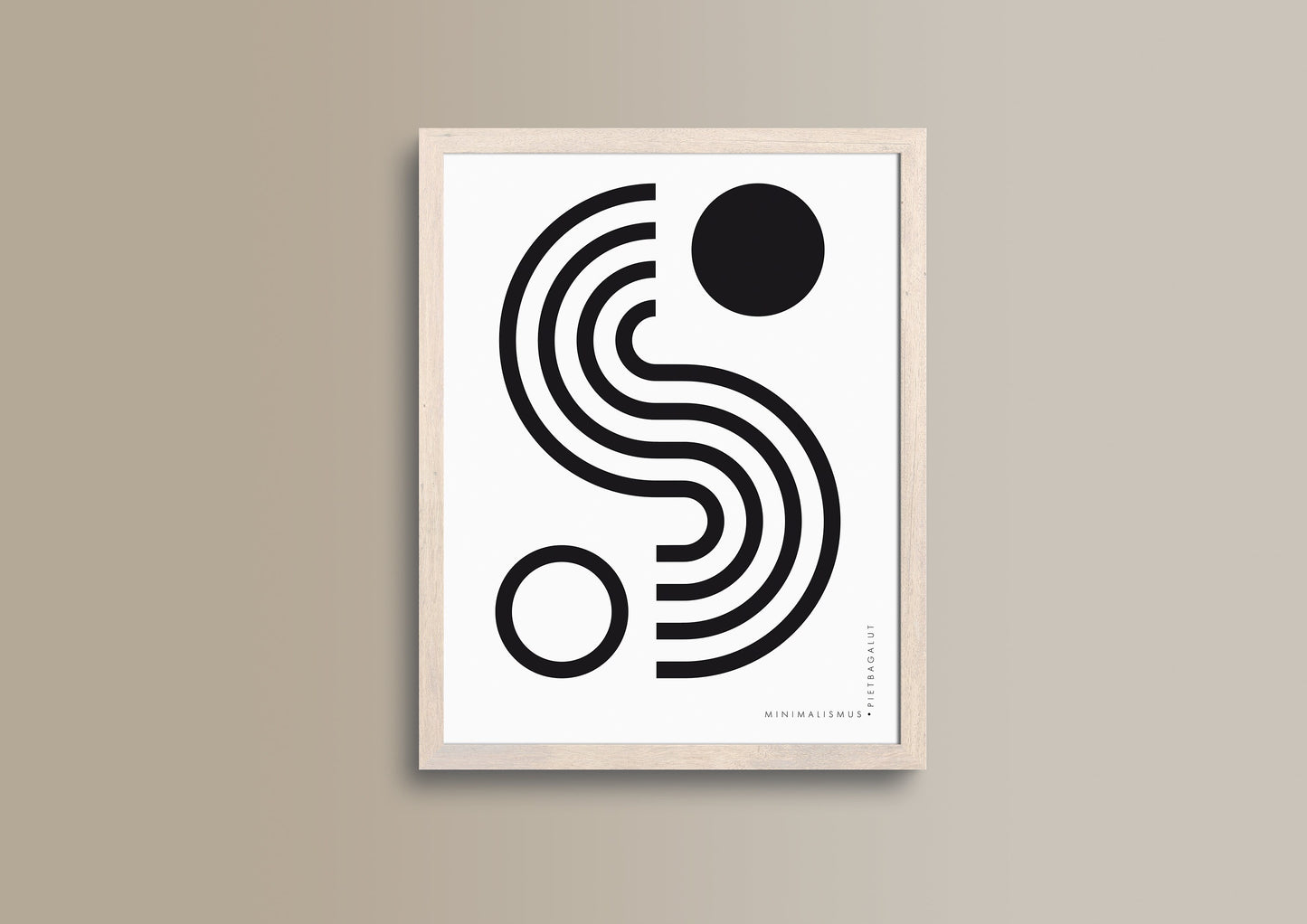 Ausgewogenheit b&w, Design, Poster, Kunst, Druck, Wanddekor, minimalistisch, grafisch, Interior, Wandkunst, Kunstdruck, Büro, Zuhause, exklusiv, modern