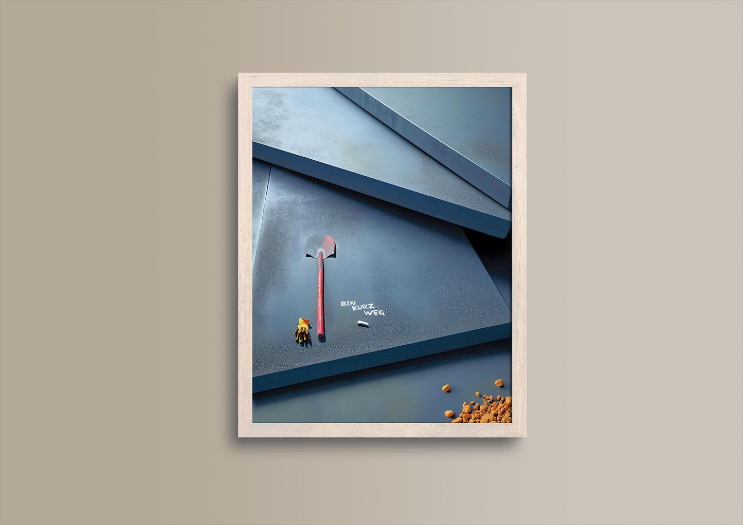 Kurz Weg, Design, Poster, Kunst, Druck, Wanddekor, Illustration, Interieur, Wandkunst, Kunstdruck, Büro, Zuhause, exklusiv, modern