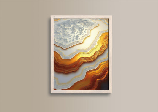Goldumschlungen, Design, Poster, Kunst, Druck, Wanddekor, topographisch, Interior, Wandkunst, Kunstdruck, Büro, Zuhause, exklusiv, modern