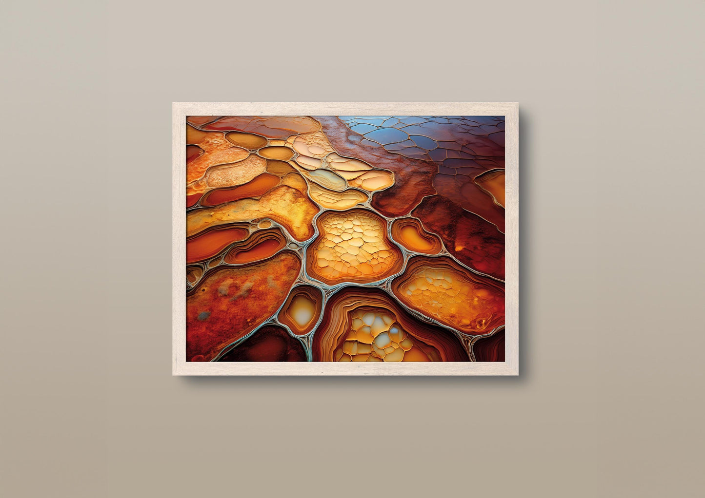 Kupferteiche Topographisches Poster, Stilvolle Wandkunst für die Innendekoration, Einzigartiges Geschenk für die moderne Wohnästhetik