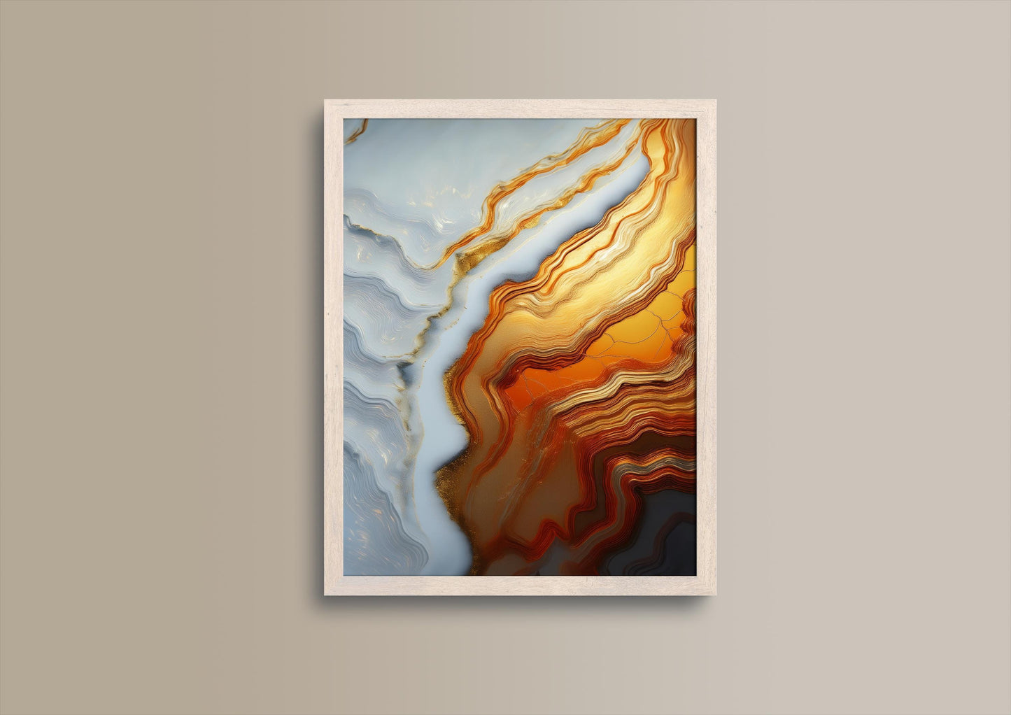 Eis und Gold, Design, Poster, Kunst, Druck, Wanddekor, topographisch, Interieur, Wandkunst, Kunstdruck, Büro, Zuhause, exklusiv, modern