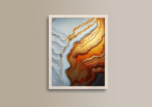 Eis und Gold, Design, Poster, Kunst, Druck, Wanddekor, topographisch, Interieur, Wandkunst, Kunstdruck, Büro, Zuhause, exklusiv, modern