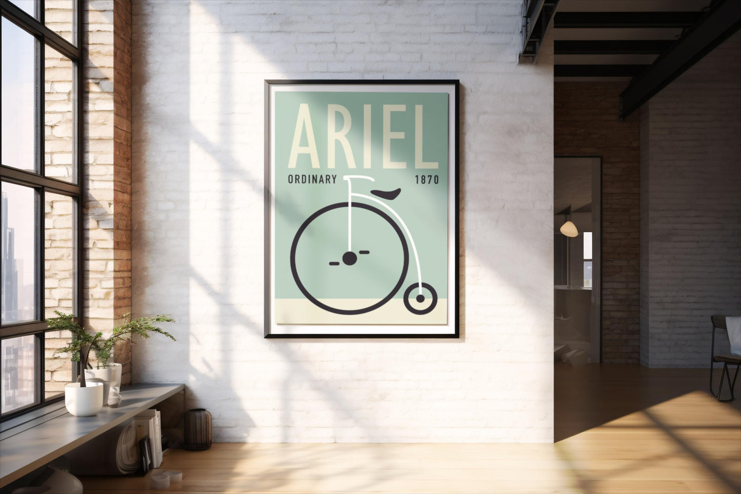 Rad Ariel, Design, Poster, Kunst, Druck, Wanddekor, Fahrrad, Grafik, Interior, Wandkunst, Kunstdruck, Büro, Zuhause, exklusiv, modern