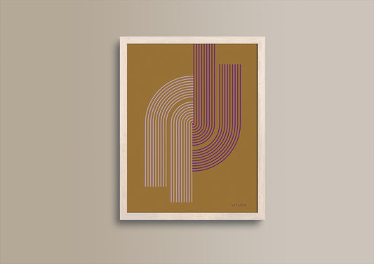Rückgabe, Design, Poster, Kunst, Druck, Wanddekor, minimalistisch, Grafik, Interior, Wandkunst, Kunstdruck, Büro, Zuhause, exklusiv, modern, graphic