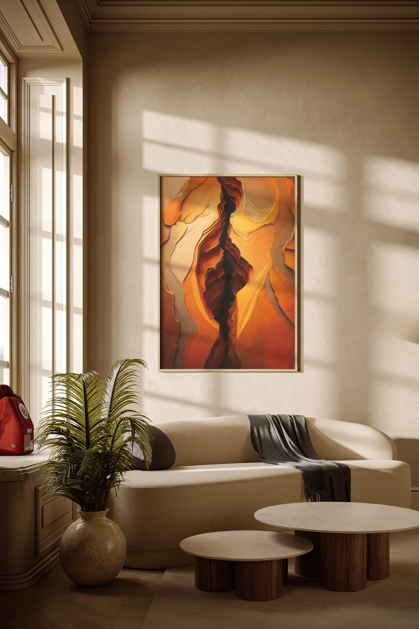 Roter Stein, Design, Poster, Kunst, Druck, Wanddekor, topographisch, Interior, Wandkunst, Kunstdruck, Büro, Zuhause, exklusiv, modern