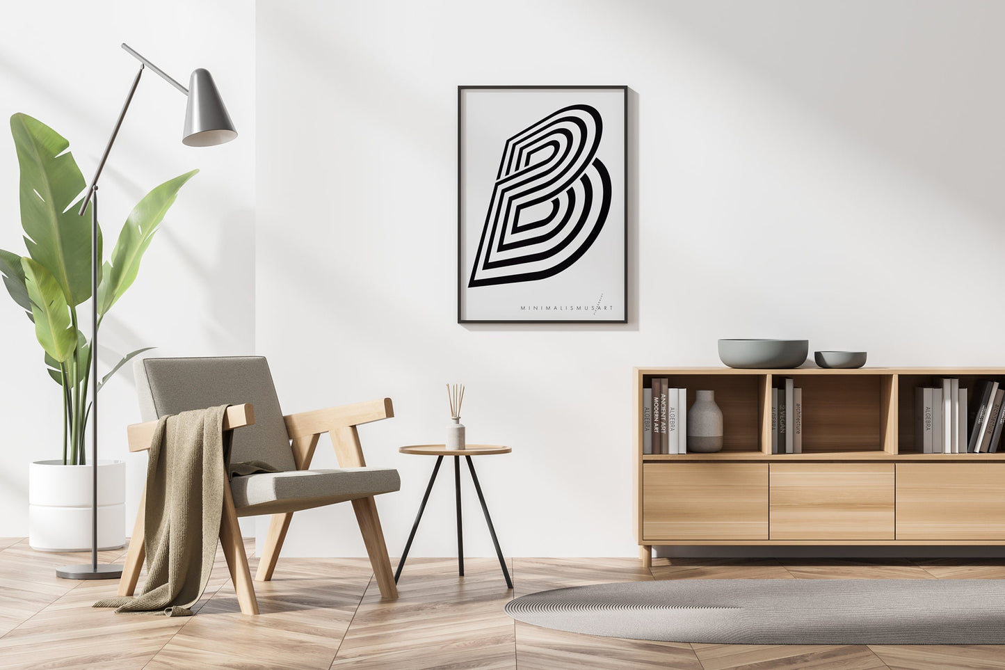 PB3D, Design, Poster, Kunst, Druck, Wanddekoration, minimalistisch, grafisch, Inneneinrichtung, Wandkunst, Kunstdruck, Büro, Zuhause, exklusiv, modern